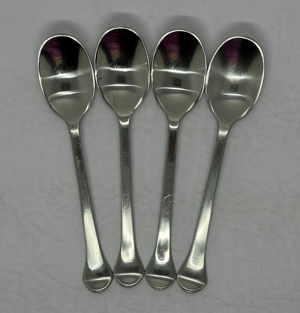 MCM Dansk Kobenhavn Set of Four Teaspoons 6 3/4” Stainless Flatware JHQ/China